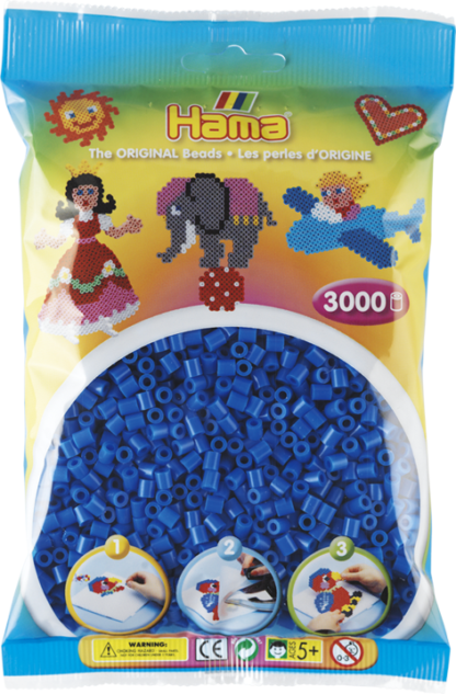 Hama Bügelperlen Midi Hellblau 3000 Stück