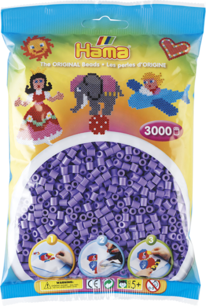 Hama Bügelperlen Midi Lila 3000 Stück