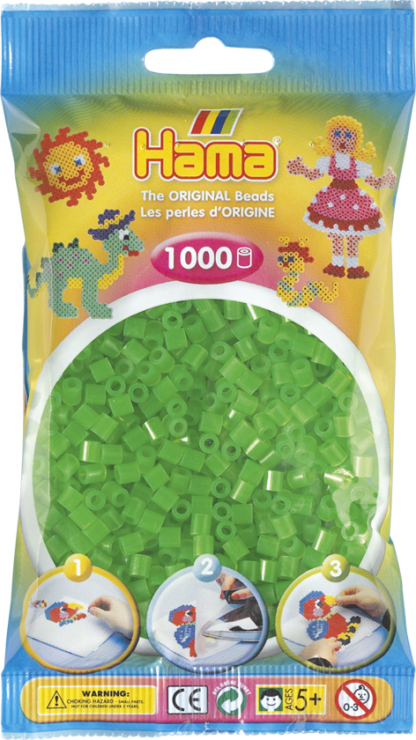 Hama Bügelperlen Midi Neon Grün 1000 Stück
