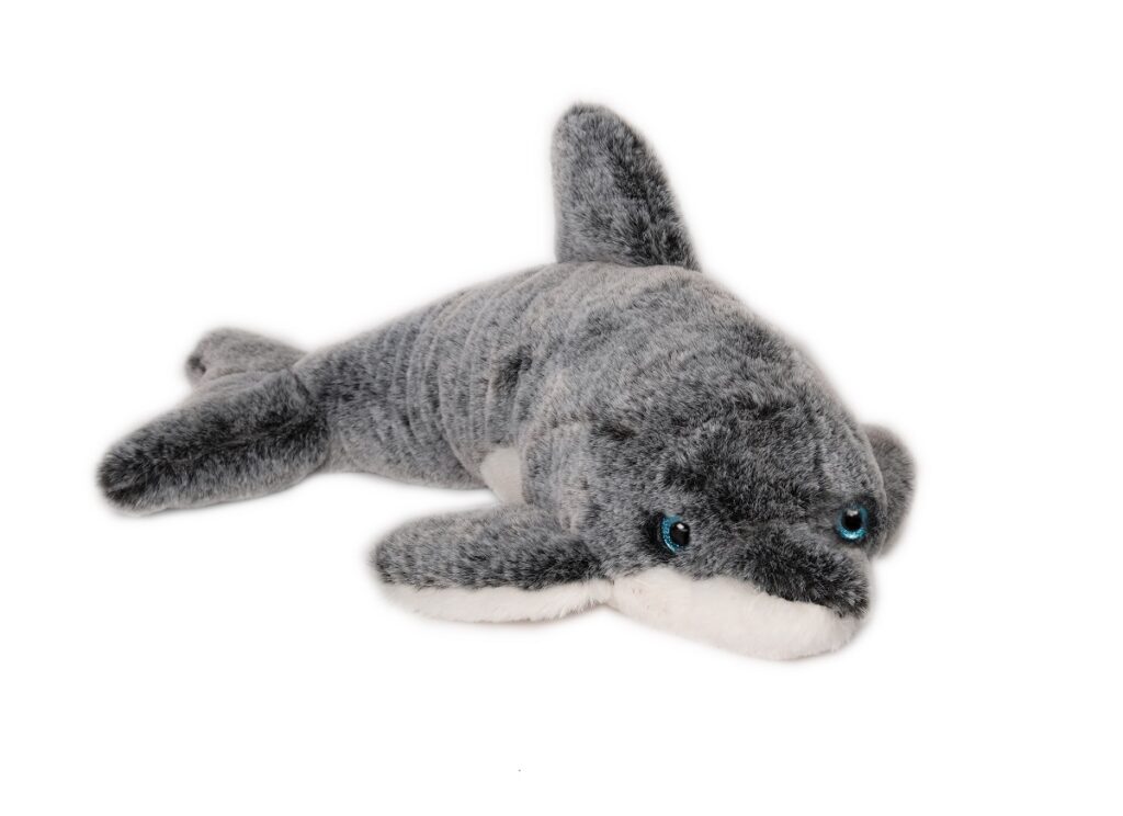 Wagner Plüschtier Delfin – 100 Cm Großer Kuscheldelfin, Grau, Mit Liebevollen Details